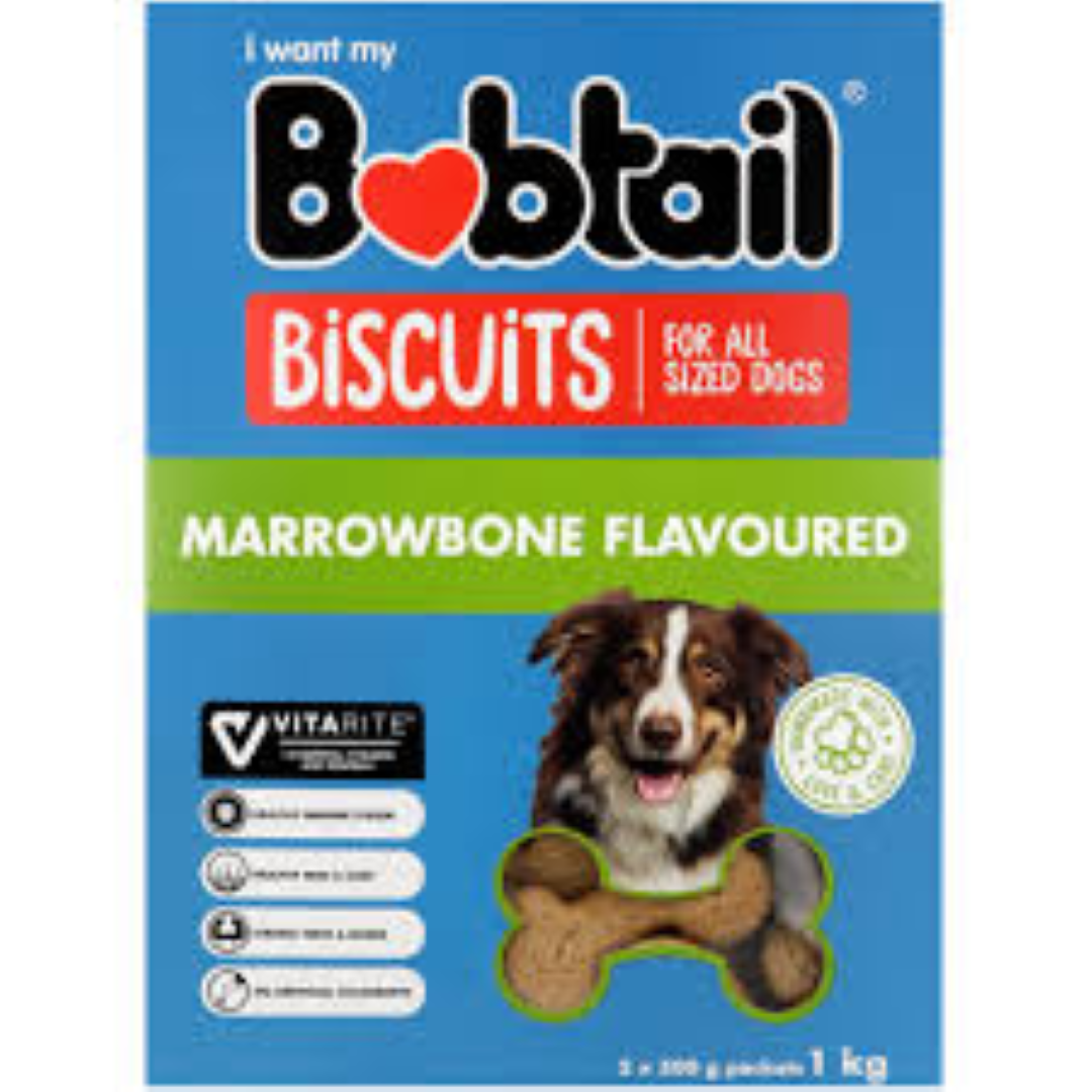 BOBTAIL PPY/BISC M/BONES 1KG